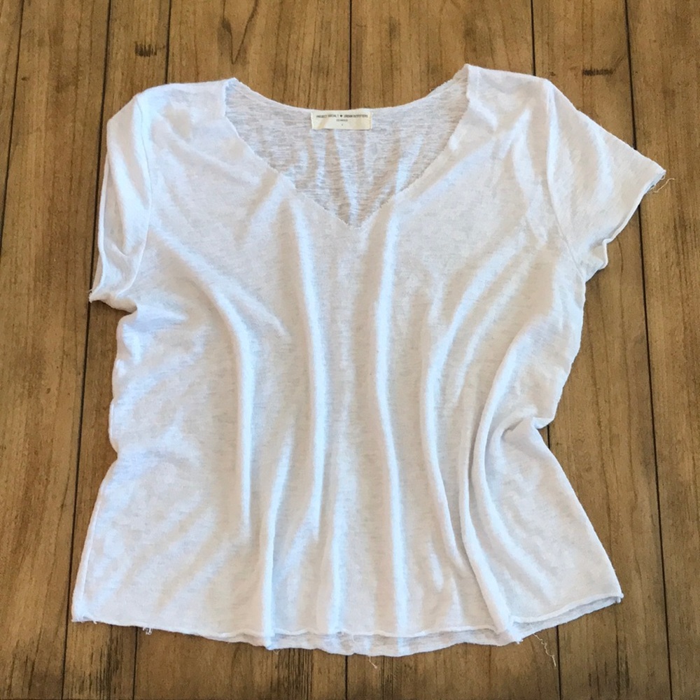 Urban Outfitters white v neck tee